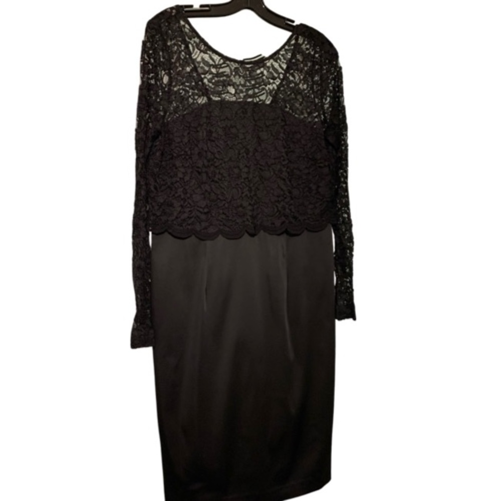 Beautiful black dress with lace top